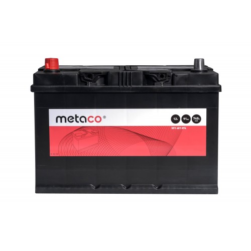 Аккумулятор автомобильный Metaco 91Ah 740A (п.п.)